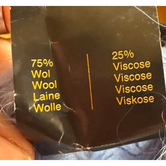 Marjo by Kranenburg Holland Wool & Viscose Light Blue Yarn Skeins Set Of 2 - Picture 4 of 4